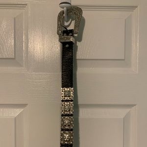 BEDAZZLED BIG BUCKLE BELT